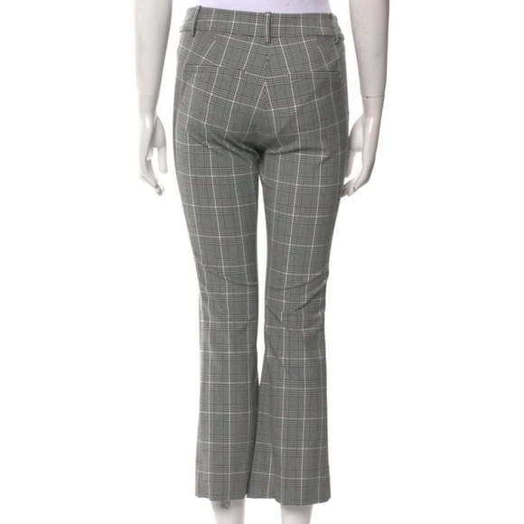 DEREK LAM 10 CROSBY Kick Flare Legging Gray Plaid Women's Pants Gingham Sz 2 - Picture 9 of 10